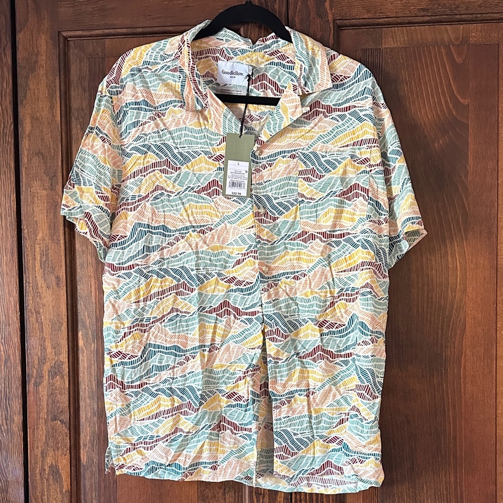 Goodfellow & Co Multicolor Patterned Men's Shirt